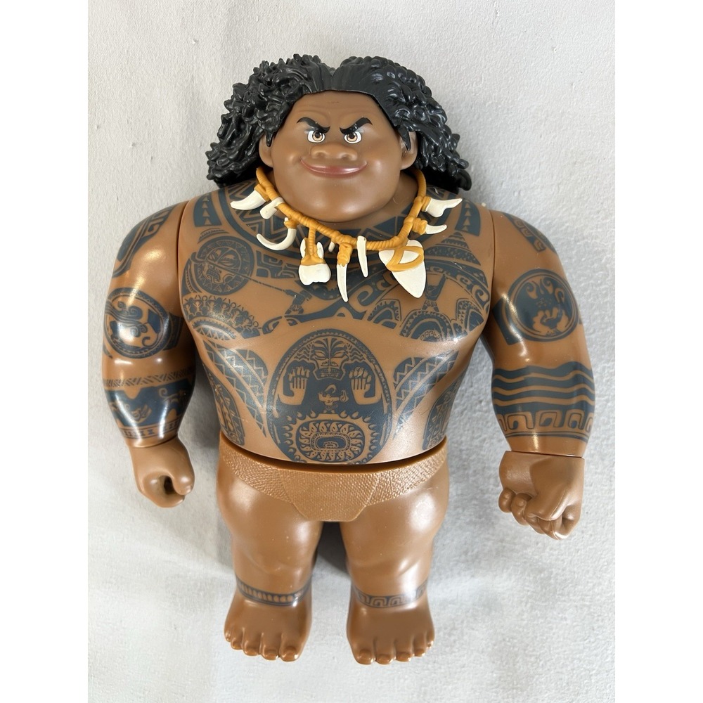 Disney Moana Maui 12" Jakks Pacific Early Edition 2015 Tattooed Toy w/ Necklace
